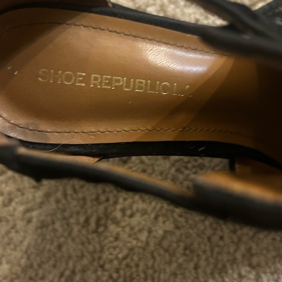 Shoe Republic LA Black Studded Heels - Picture 4 of 9